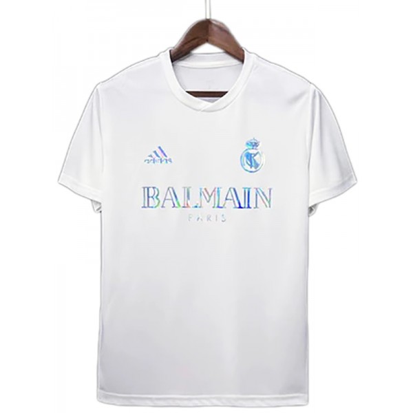 Real madrid maglia da allenamento uniforme da calcio abbigliamento sportivo da uomo bianco top da calcio gilet sportivo 20240-2025